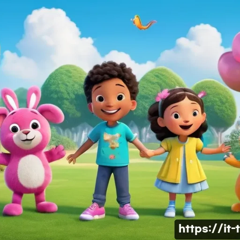 티니핑 국내 방영 채널 - A colorful and lively children’s TV show scene featuring friendly animated characters from TiniPing,...
