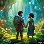 Home 20 티니핑 영화화 가능성 - A vibrant and colorful animated fantasy world inspired by TiniPing, featuring a diverse group of cha...